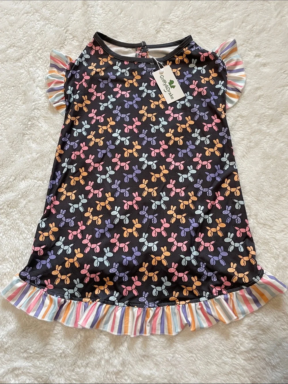 Pet Boutique Ruffle Shirt with Balloon Animals